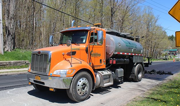 truck applying tack coat